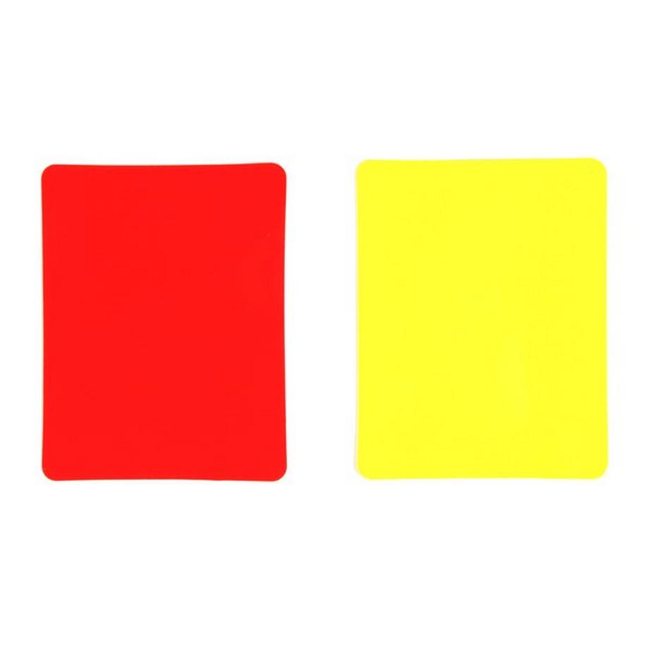 Omada  Cartons d'arbitre en PVC Omada (lot de 2, 1 rouge et 1 jaune) 