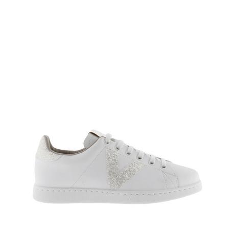 Victoria  baskets en cuir tennis glitter 