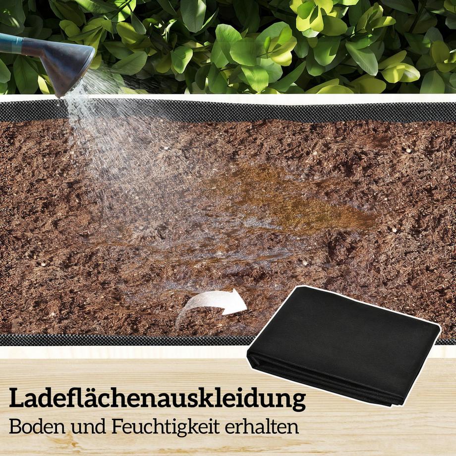 Outsunny Parterre surélevé avec treillis  