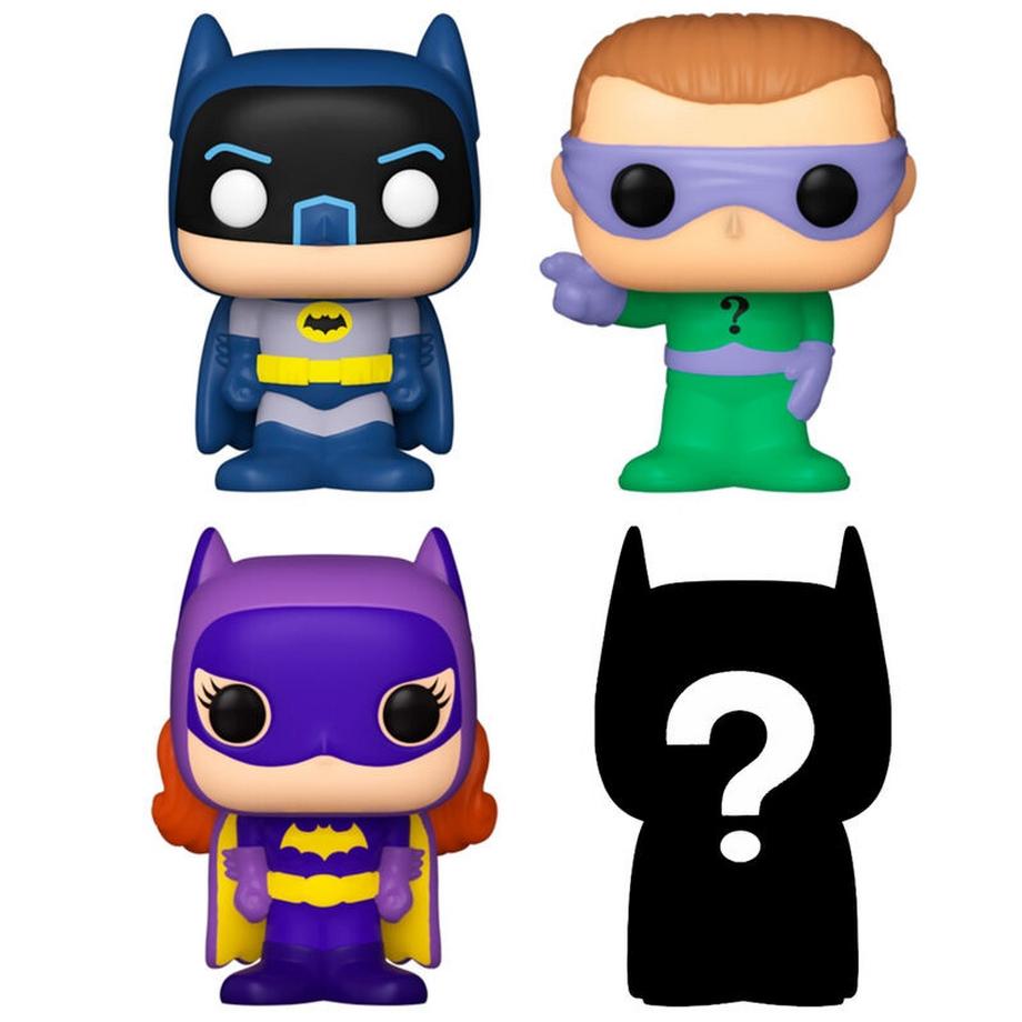 Funko  Bitty Pop! Batman, Batgirl, The Riddler und Mystery (4Teile) 