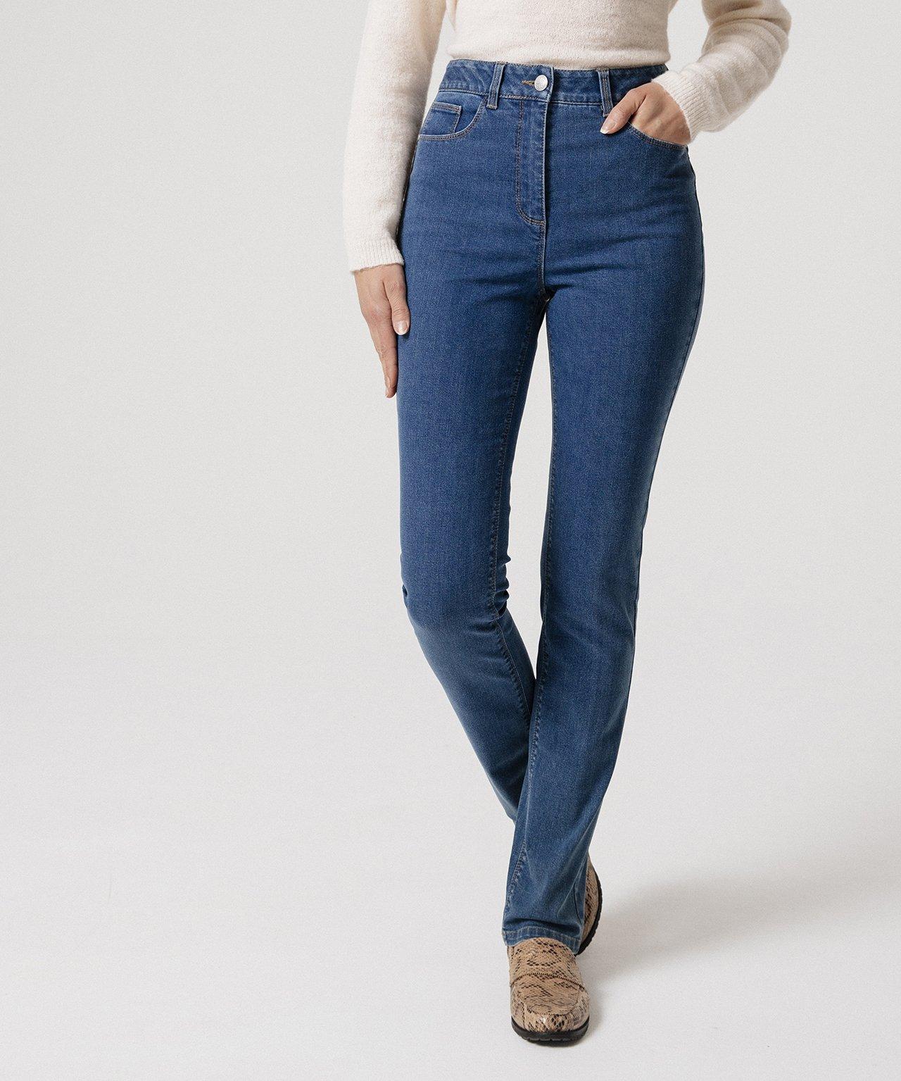 Image of Jeans Mit Hoher Taille, Perfect Fit By , 2 Längen. Damen Blau 54