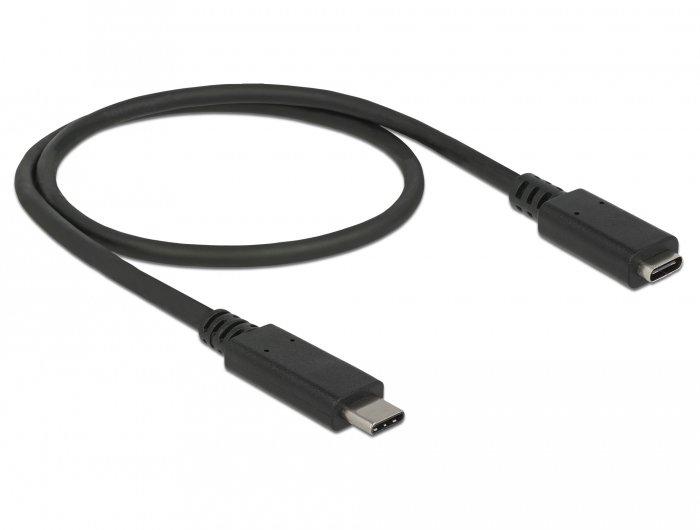 Image of 85532 USB Kabel 0,5 m USB 3.2 Gen 1 (3.1 Gen 1) USB C Schwarz