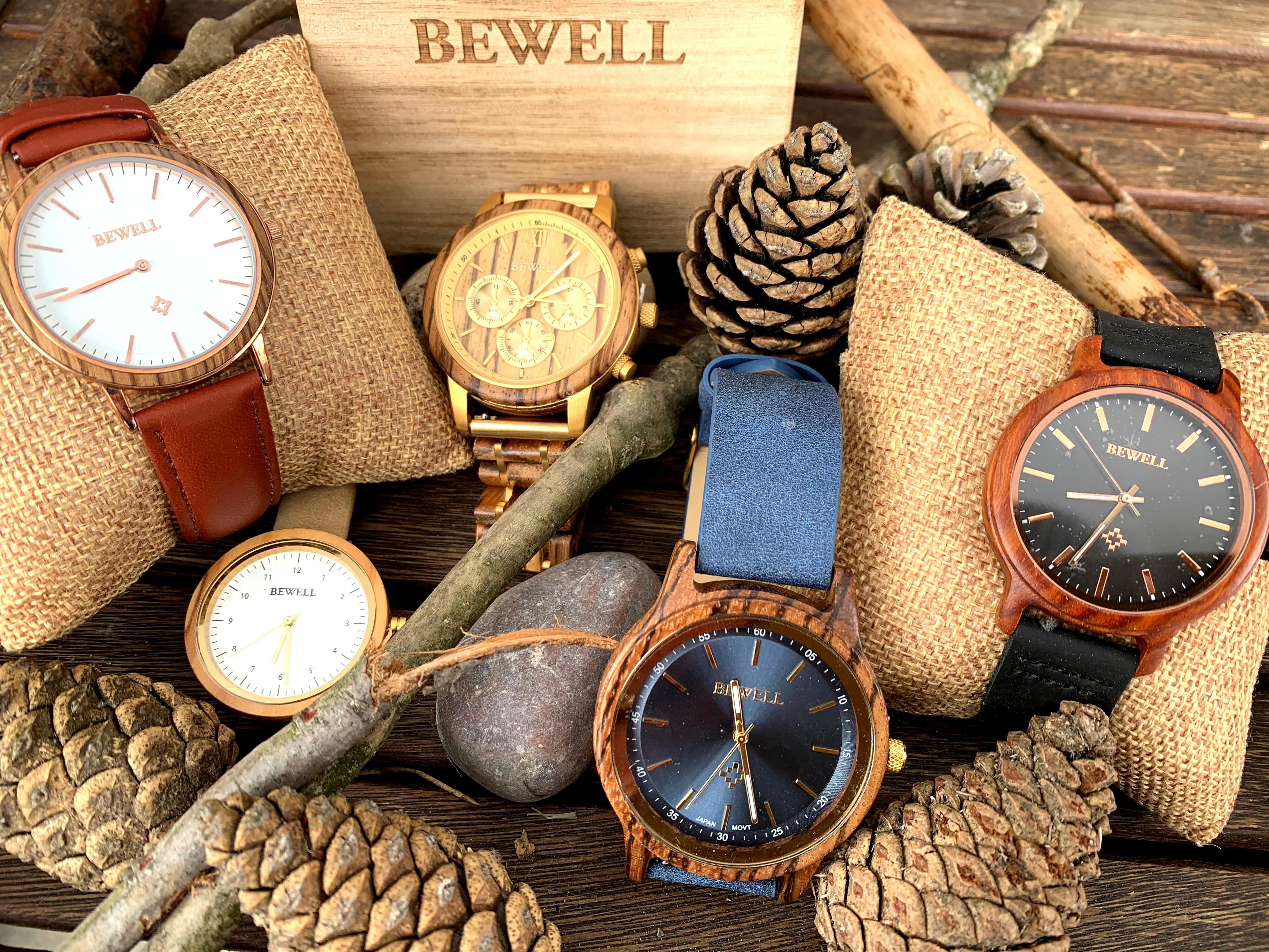 FitLife  Horloge en bois Bienne 