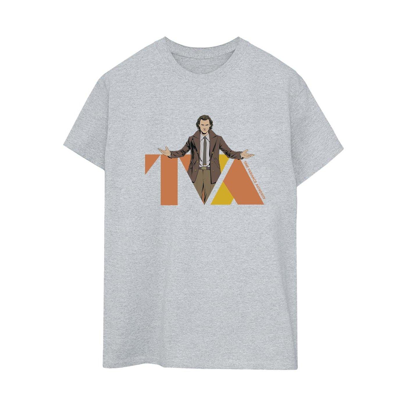 Image of Loki Tva Pose Tshirt Damen Grau 5XL