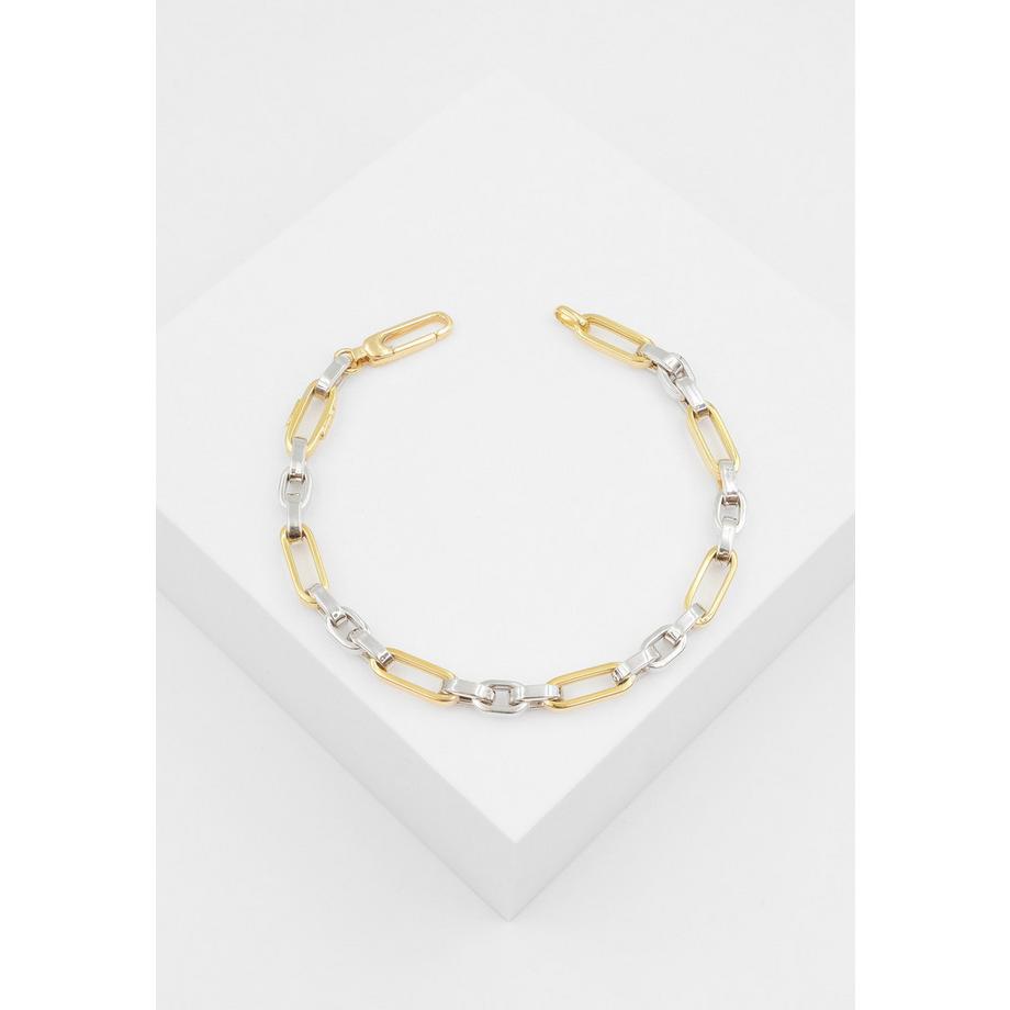 MUAU Schmuck  Bracelet Fantasie Bicolor Gelb-/Weissgold 750, 5.1mm, 19cm 