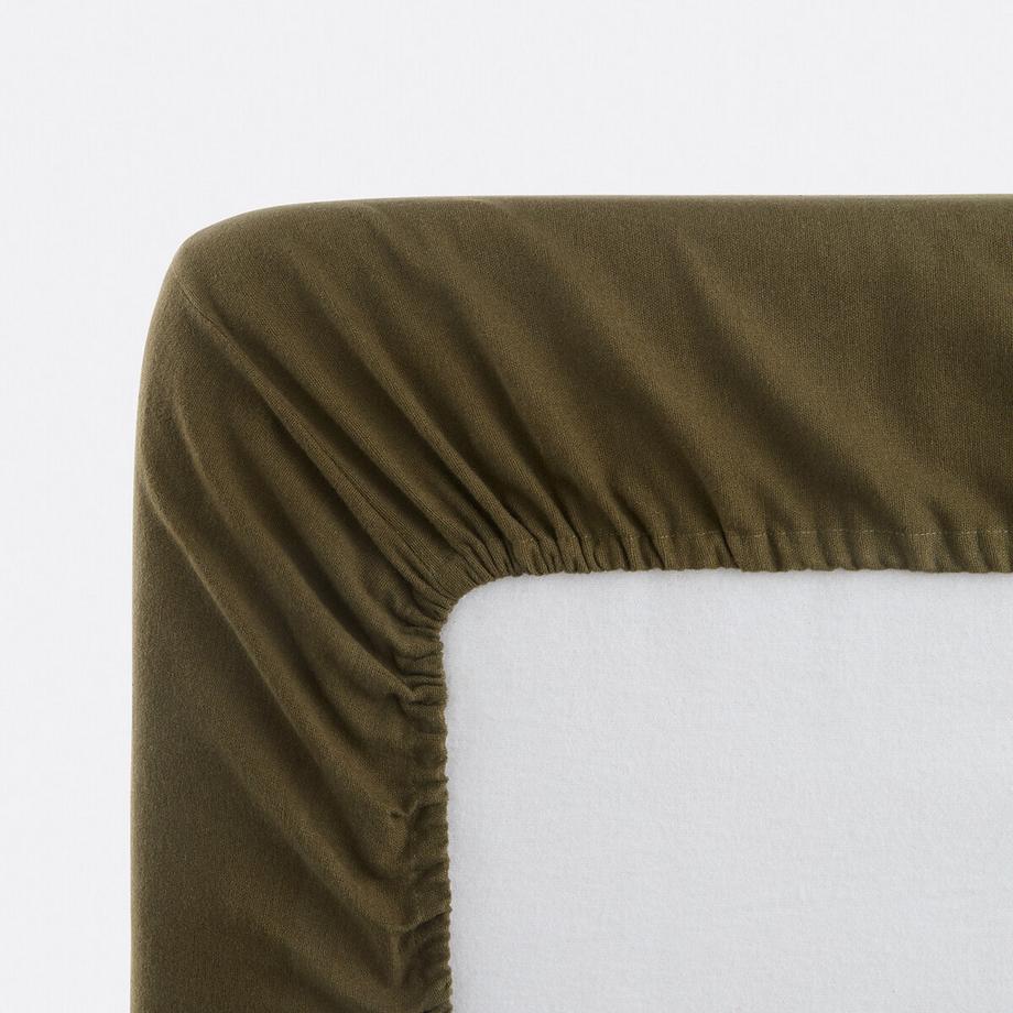 La Redoute Intérieurs Drap-housse Clara en flanelle de coton  