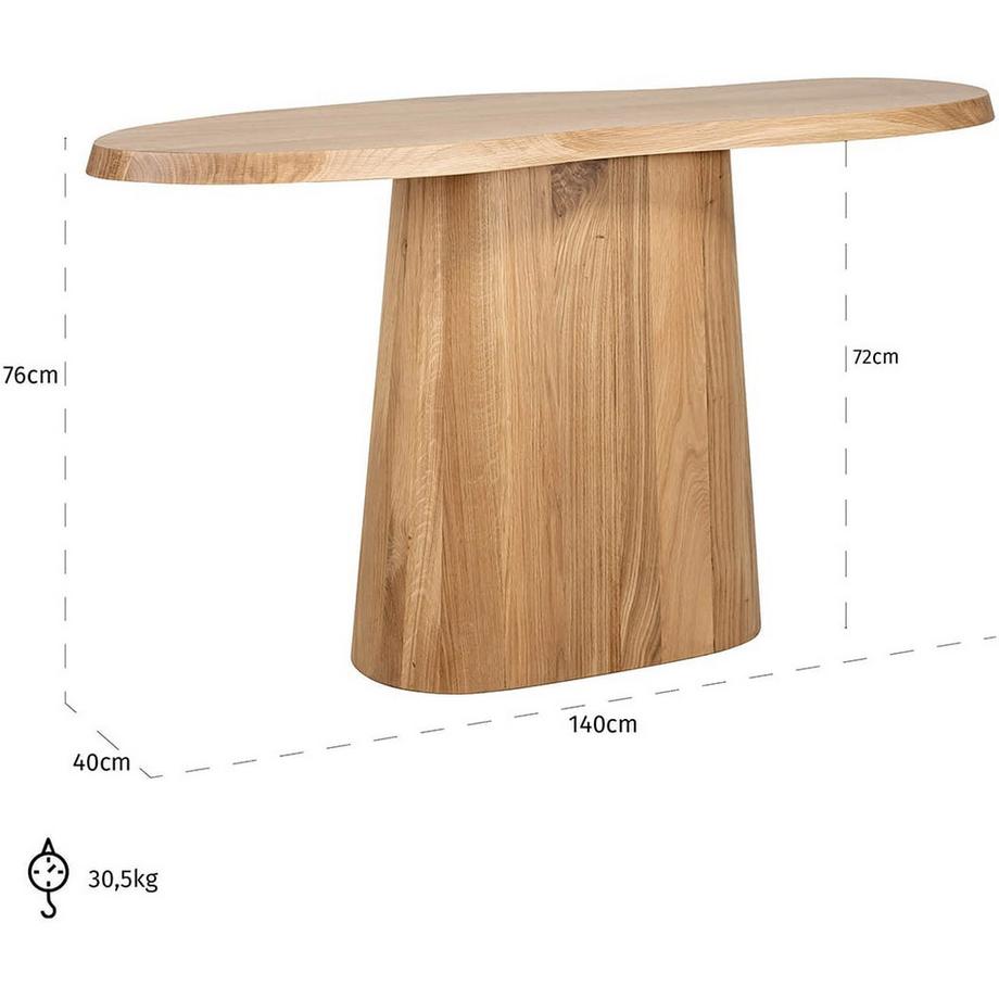 mutoni Konsolentisch Riva Mangoholz 140  