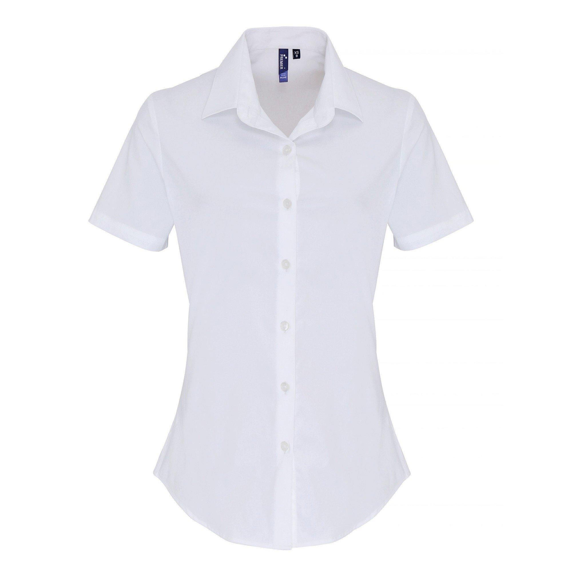 Image of Bluse Kurzärmlig Damen Weiss XS