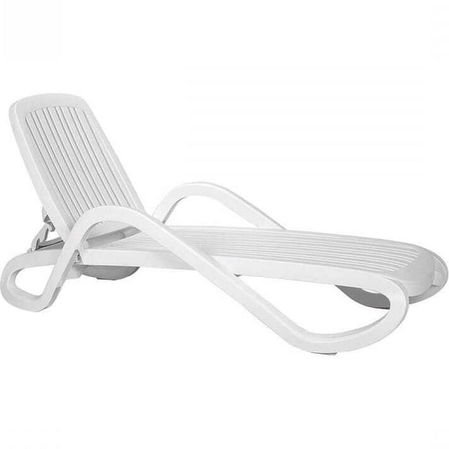 Chaise longue de jardin Eden blanc