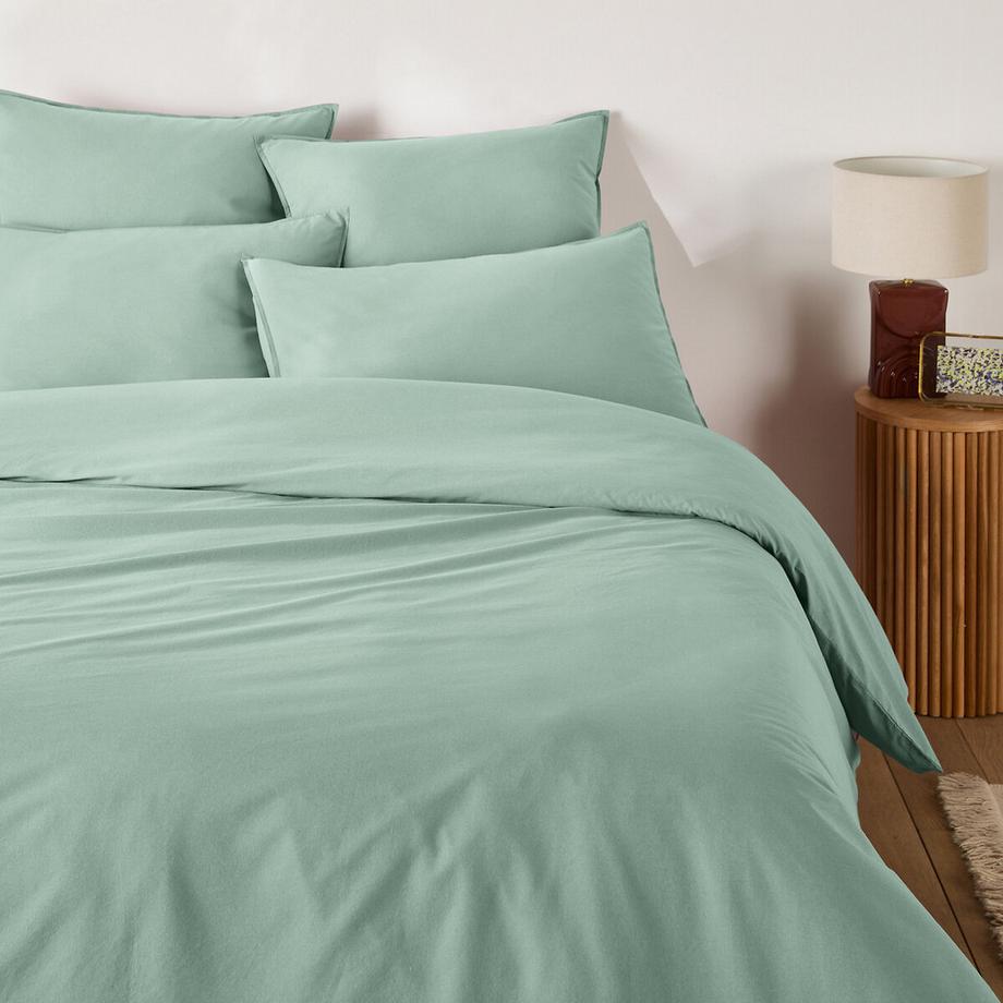 La Redoute Intérieurs Scenario Housse de couette unie en coton lavé  