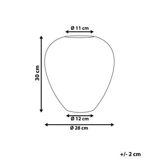 Beliani Vase décoratif en Terre cuite Rustique NIDA  