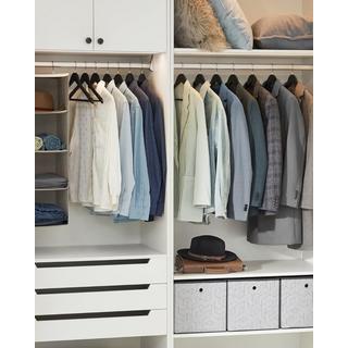 Songmics Set de 10 cintres en bois antidérapants  