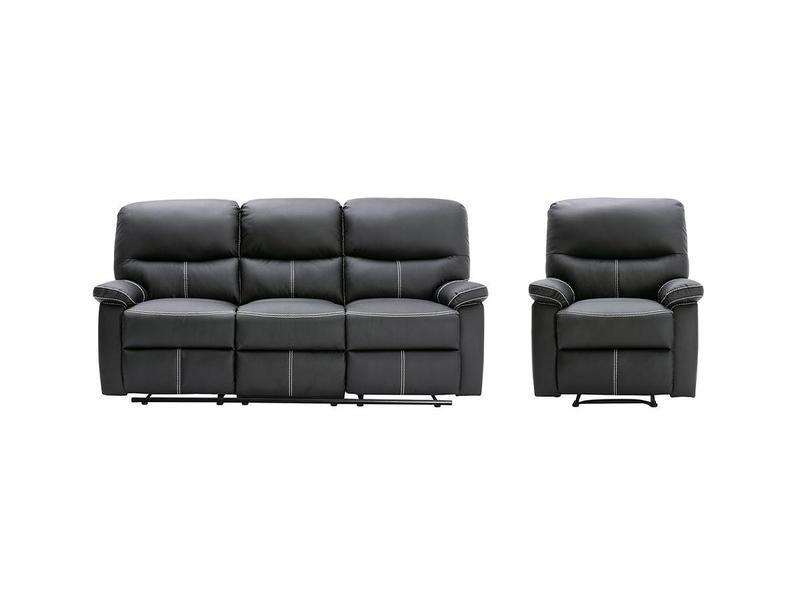 Image of Relaxsofa 3Sitzer Relaxsessel Kunstleder CANBY Relaxsofa 3Sitzer Relaxsessel Kunstleder CANBY