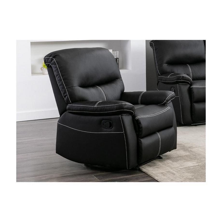 Vente-unique Relaxsofa 3Sitzer Relaxsessel Kunstleder CANBY  
