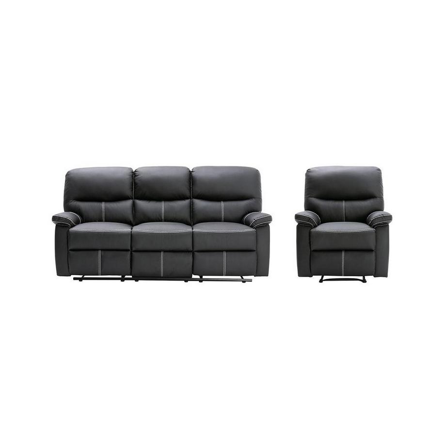 Relaxsofa 3Sitzer Relaxsessel Kunstleder CANBY