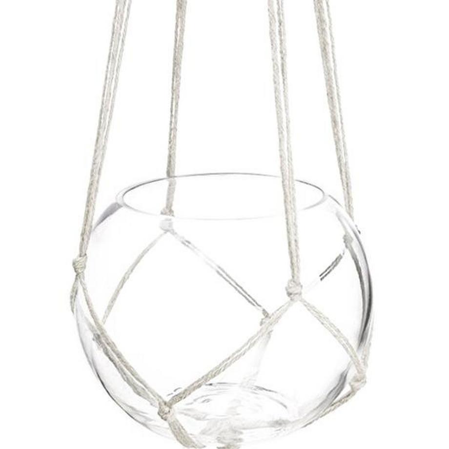 eStore Panier Suspendu avec Noeud Macramé - 118 cm  