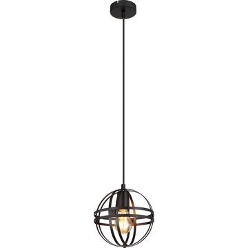 Lampe à suspension Cronadun métal noir mat 1xE27