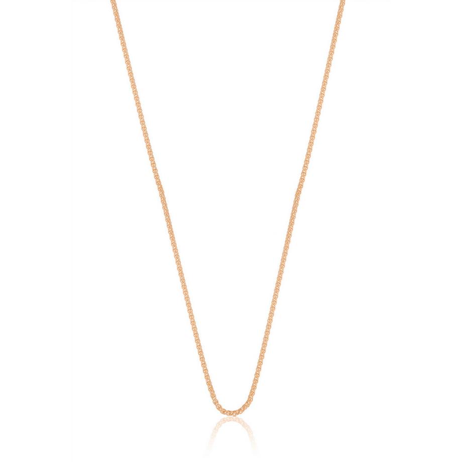 Collier palmier or rose 750, 1,2mm, 40cm