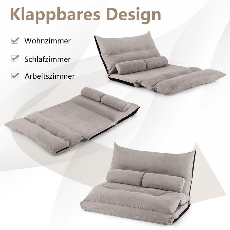 Northix Verstellbares 3-in-1-Bodensofa  