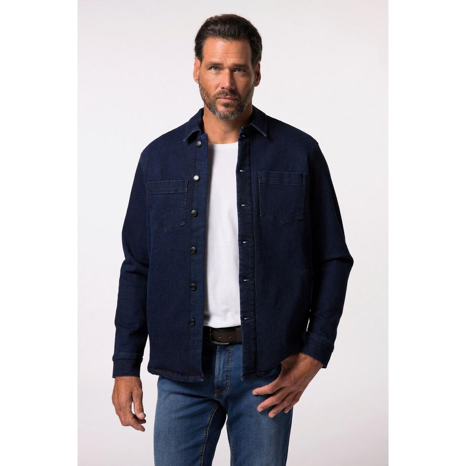 JP1880 Jeansjacke mit Teddyfutter und Brusttaschen  