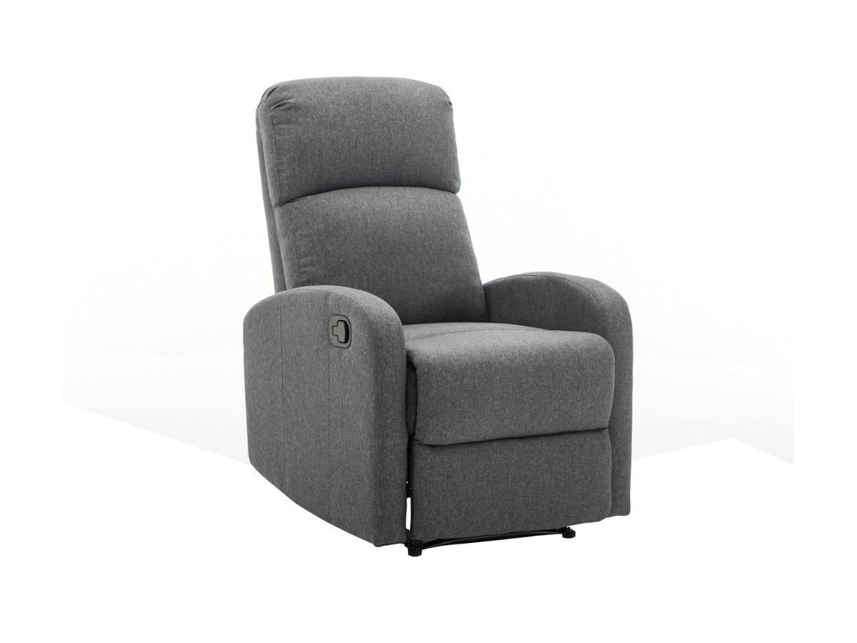 Vente-unique Fauteuil relax en tissu ISAO  