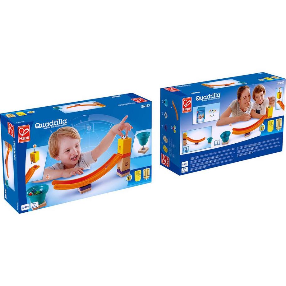 Hape  E6023 Mega Skatepark, Zubehör für Quadrilla Kugelbahnen, Murmel-Sprungchance, ab 4 Jahren, mehrfarbig 