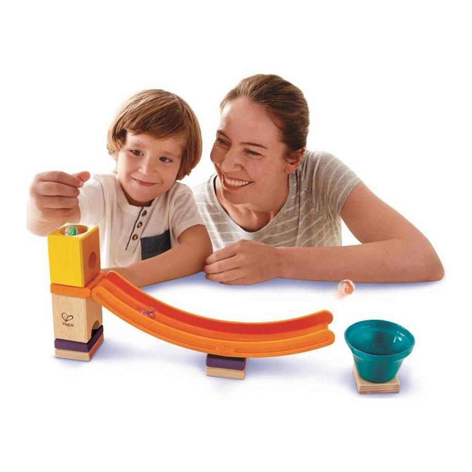 Hape  E6023 Mega Skatepark, Zubehör für Quadrilla Kugelbahnen, Murmel-Sprungchance, ab 4 Jahren, mehrfarbig 