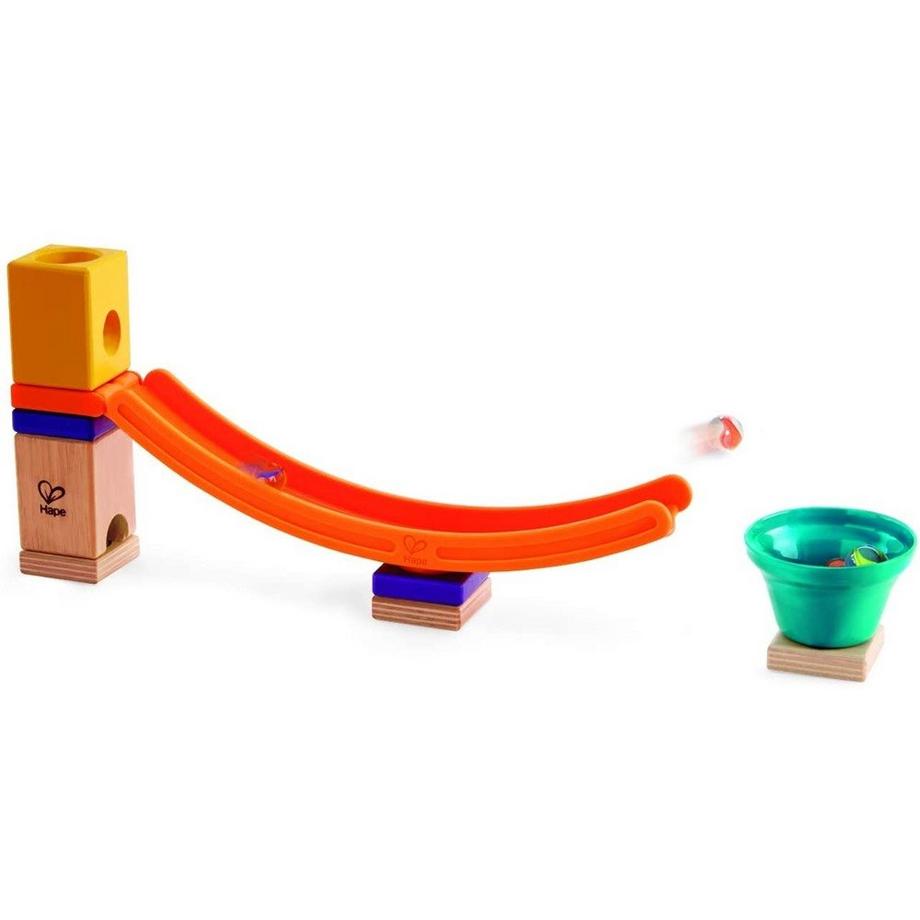 Hape  E6023 Mega Skatepark, Zubehör für Quadrilla Kugelbahnen, Murmel-Sprungchance, ab 4 Jahren, mehrfarbig 