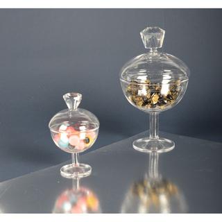 Aulica  BONBONNIERE EN VERRE AVEC DIAMANT H24CM 