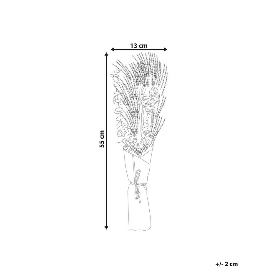 Beliani  Trockenblumenstrauss aus Trockenblumen Boho ARABA 