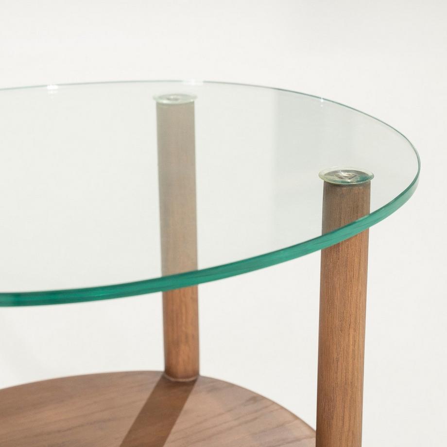 mutoni Table d'appoint Cleo marron clair  