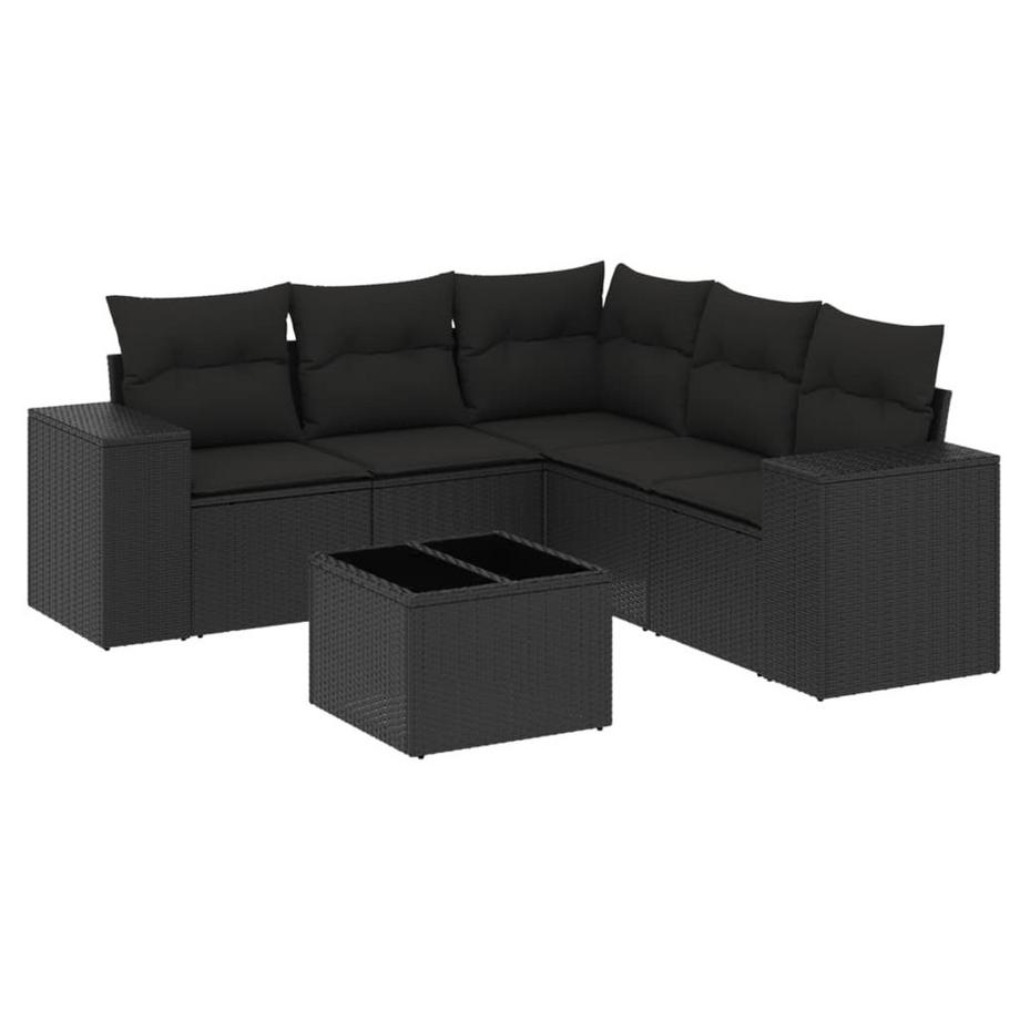 set divano da giardino Polirattan