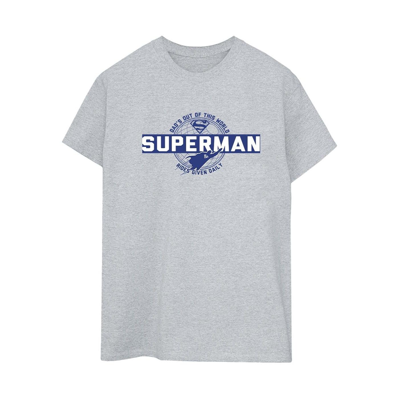 Image of Superman Out Of This World Tshirt Damen Grau 4XL