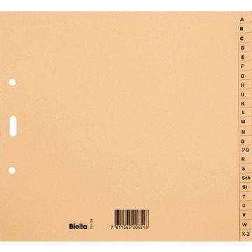 BIELLA Register Papier braun f. A4 194424.00 A-Z, teildeckend