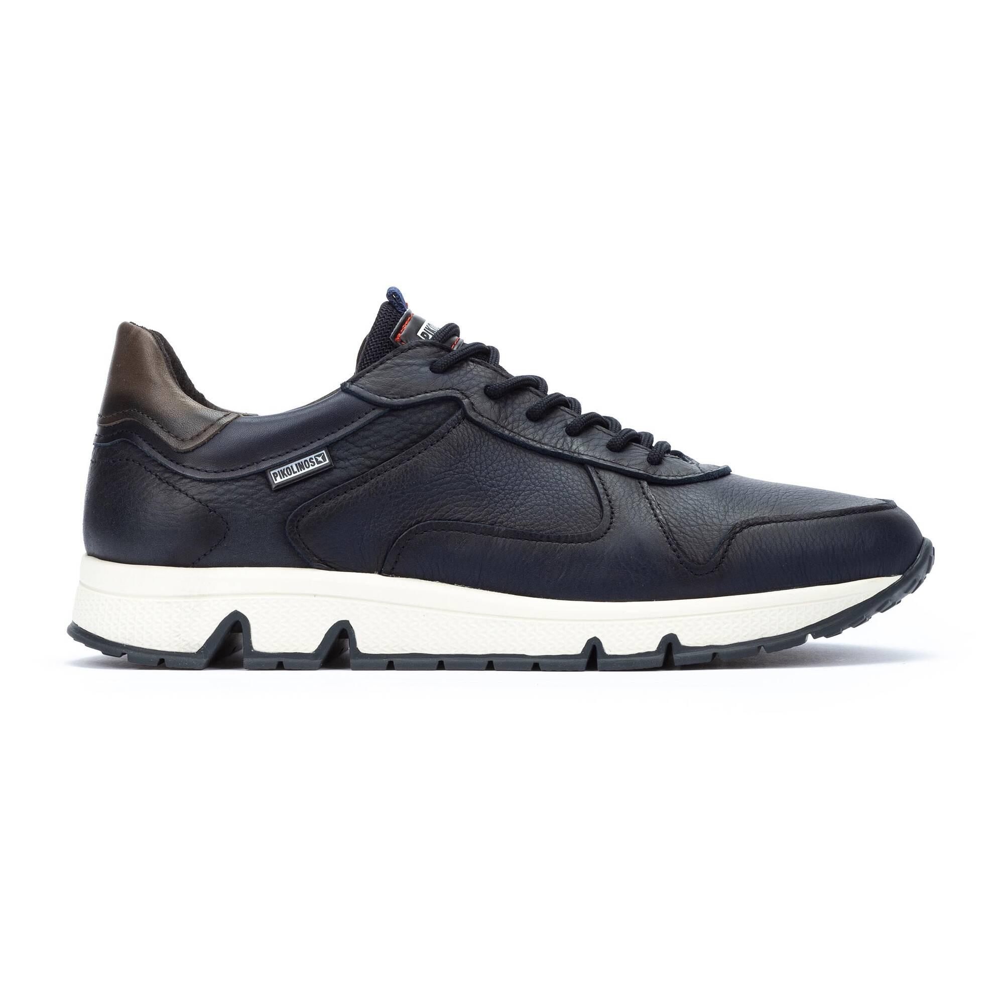 Image of Ferrol - Leder Sneaker Herren Blau 46