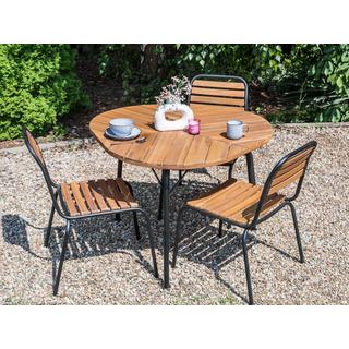 Beliani Table de jardin en Acacia Moderne VARENNA  