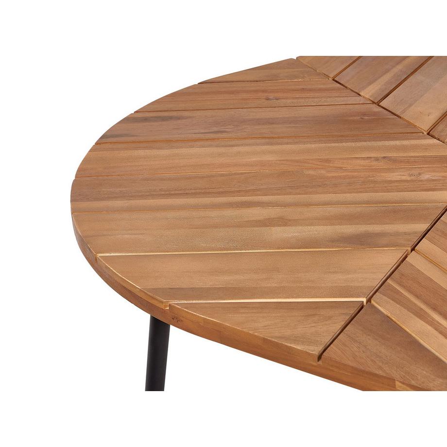 Beliani Gartentisch aus Akazienholz Modern VARENNA  