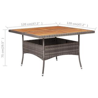 VidaXL Table à manger bois  