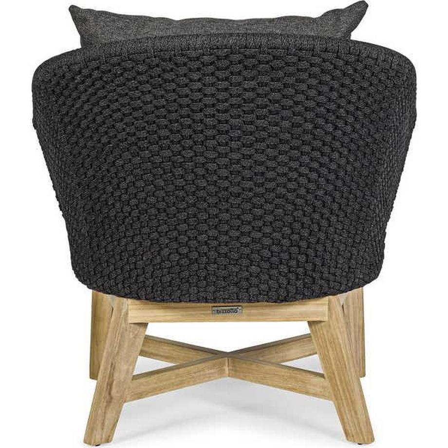 mutoni Gartensessel Coachella mit Kissen anthrazit  