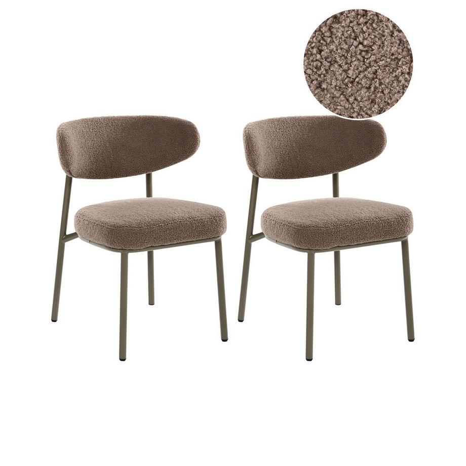 Esszimmerstuhl 2er Set aus Bouclé  UNITY