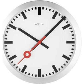 NeXtime Wanduhr Station Ø 35 cm Weiss  