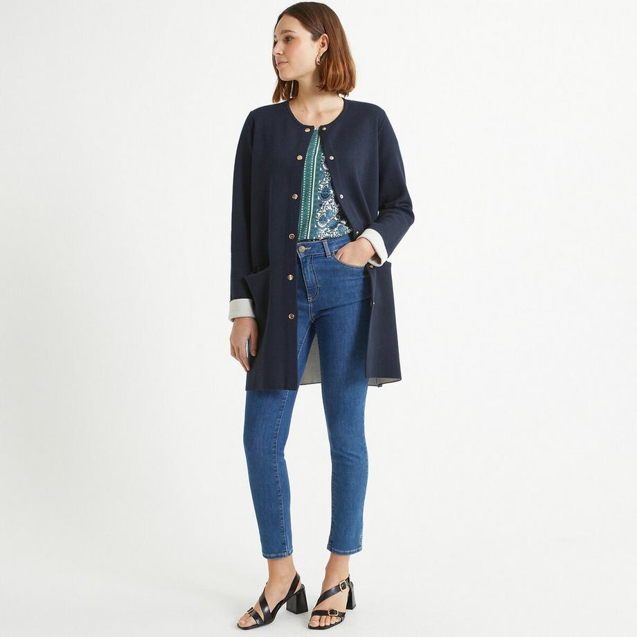La Redoute Collections Feinstrick Langer Cardigan  