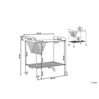 Beliani Servierwagen aus Metall Modern ALAMO  