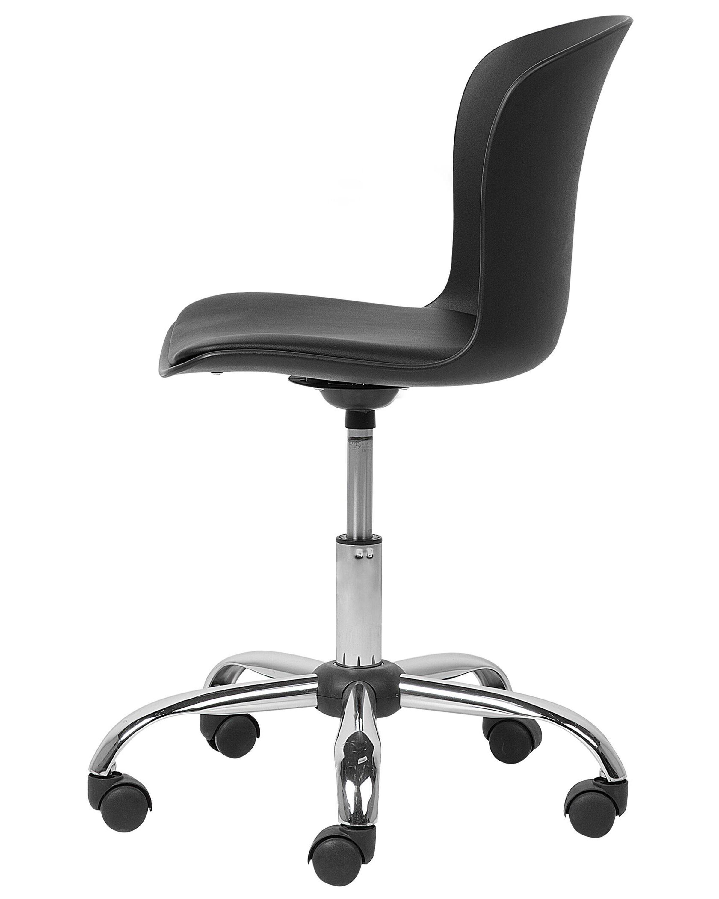 Beliani Chaise de bureau en Cuir PU Minimaliste VAMO  