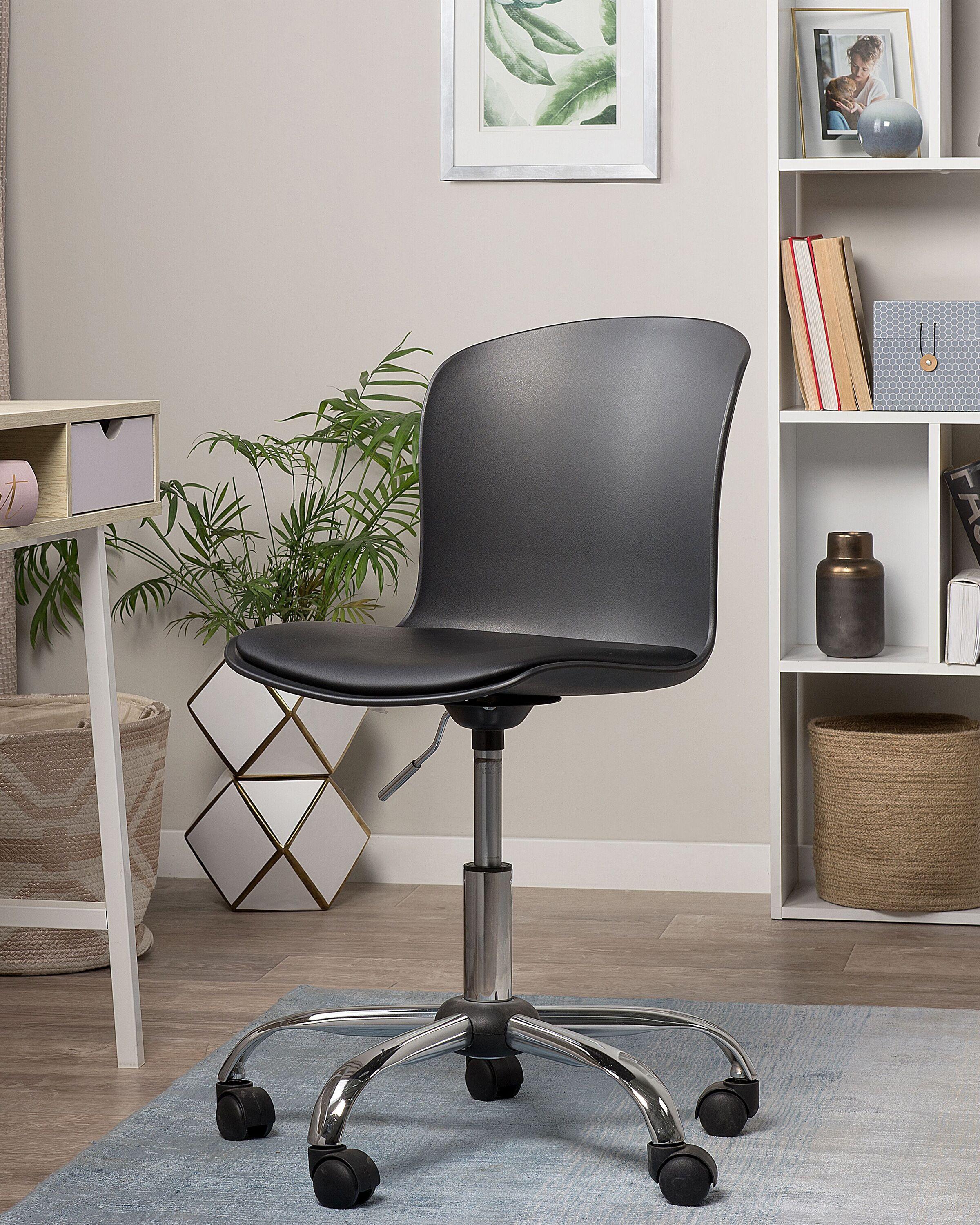 Beliani Chaise de bureau en Cuir PU Minimaliste VAMO  