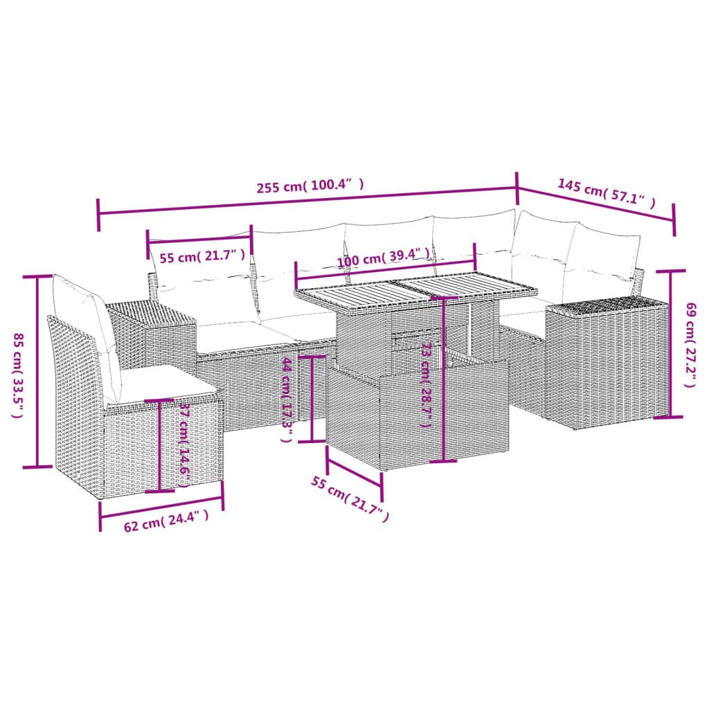 VidaXL Garten sofagarnitur poly-rattan  