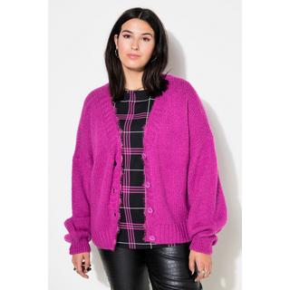 Studio Untold  Cardigan oversize, bordure en dentelle, manches longues 