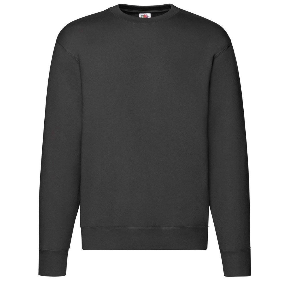 Image of Premium Sweatshirt Angesetzte Ärmel Herren Schwarz XXL
