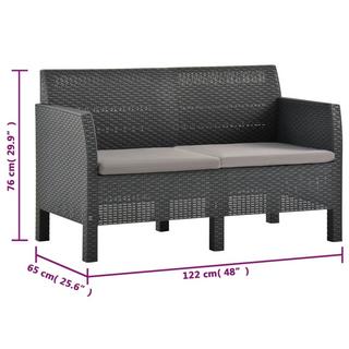 VidaXL Garten-lounge-set polypropylen  