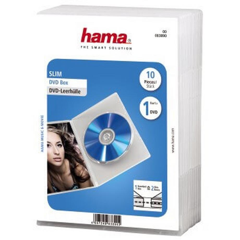 hama  HAMA DVD-Box Slim Transparent 10er-Pack 